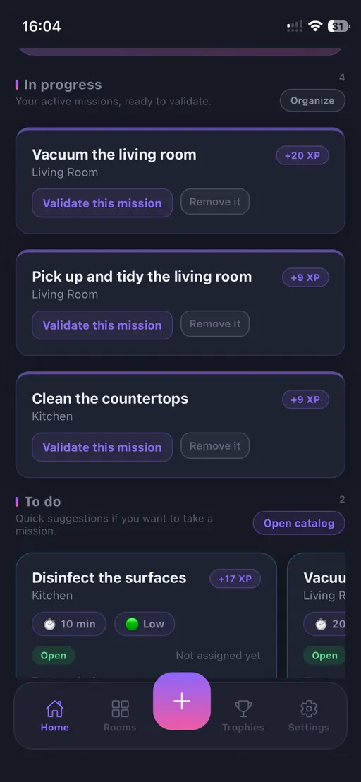 Mission in progress
